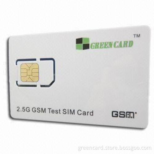 2.5GHz Test SIM Card with Working Frequency of 1 to 5MHz and High Performance IC